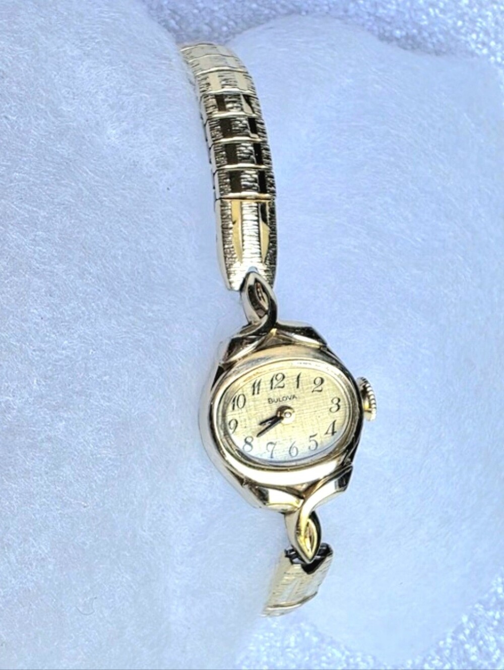 Vintage 1977 Bulova Ladies Cocktail Watch - 10K RGP - Mechanical Wind Up